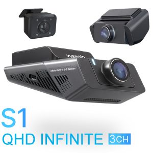 menetrögzítő kamera, fedélzeti kamera, dashcam, Vueroid S1 QHD 3CH